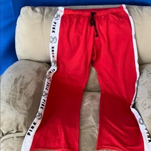 Pink Victoria secret Boyfriend Sweatpants Size M